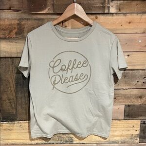 Fifth Sun Coffee Please Graphic Tee - Tan
